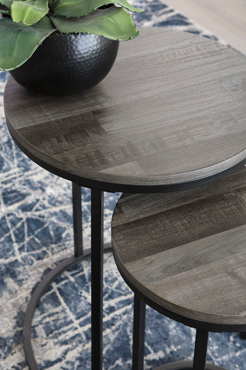 Briarsboro Gray and Black Accent Table