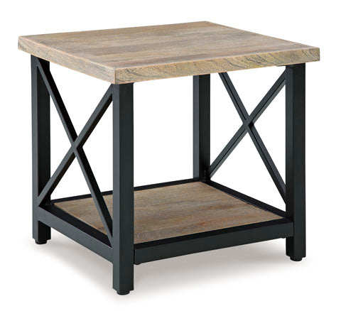 Bristenfort Brown and Black End Table