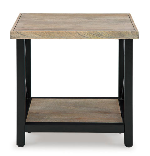 Bristenfort Brown and Black End Table