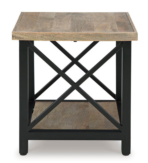 Bristenfort Brown and Black End Table