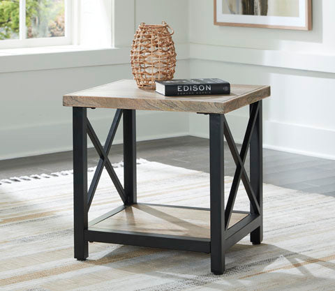 Bristenfort Brown and Black End Table