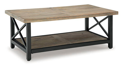 Bristenfort Brown and Black Coffee Table