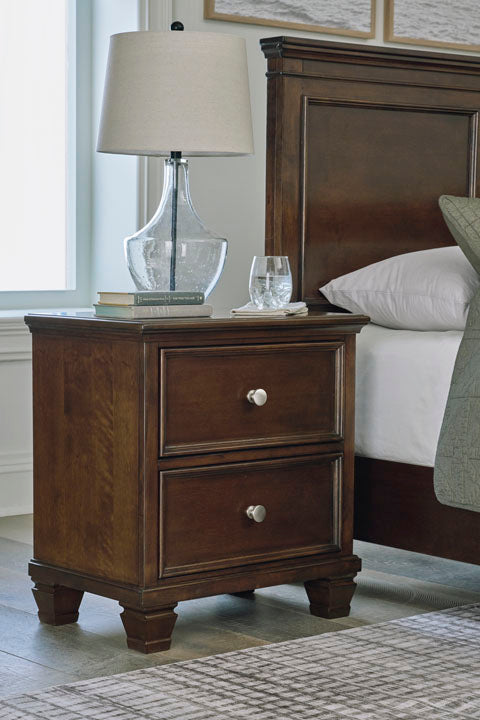 Fortman Brownish Cherry Bedroom Set