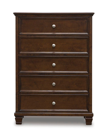 Fortman Brownish Cherry Chest of Drawers