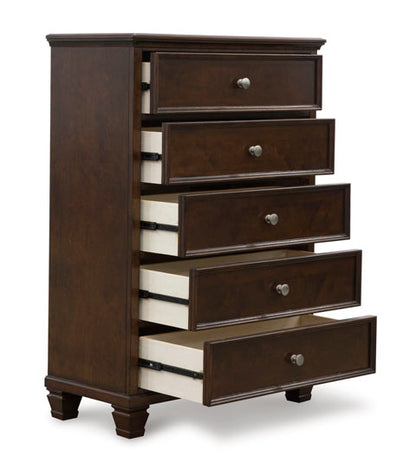 Fortman Brownish Cherry Chest of Drawers