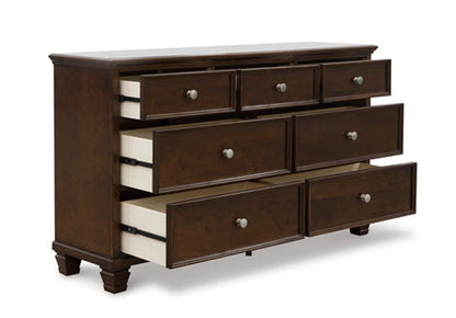 Fortman Brownish Cherry Dresser