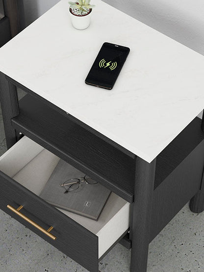 Cadmori Black Nightstand