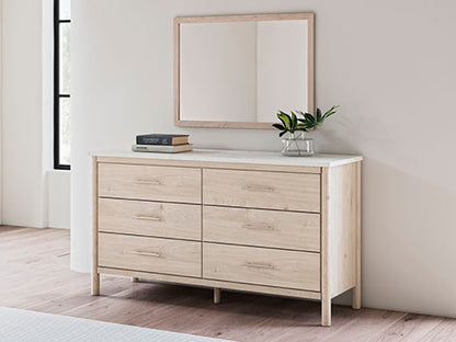 Cadmori Light Brown Bedroom Mirror