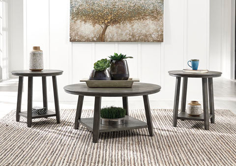 Caitbrook Gray Coffee and End Tables