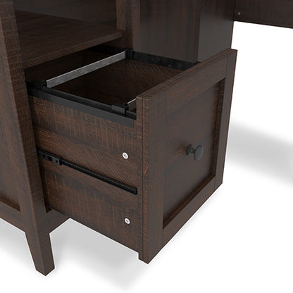 Camiburg Warm Brown 2-Piece Home Office Desk