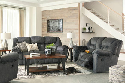 Capehorn Granite Reclining Sofa and Loveseat Set