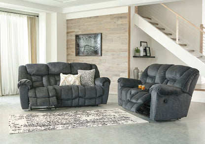 Capehorn Granite Reclining Sofa and Loveseat Set