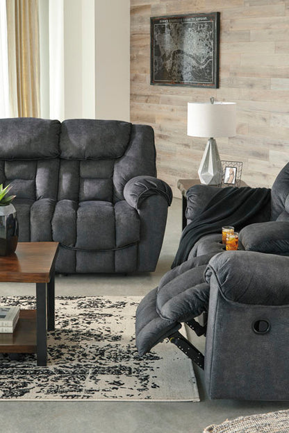 Capehorn Granite Reclining Sofa and Loveseat Set