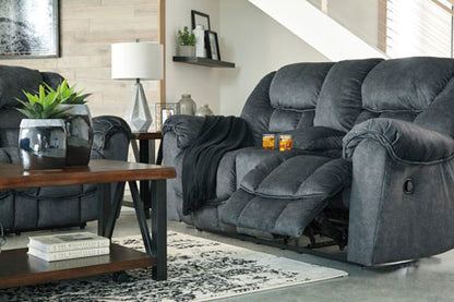 Capehorn Granite Reclining Sofa and Loveseat Set
