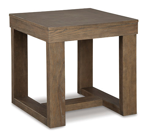 Cariton Grayish Brown End Table