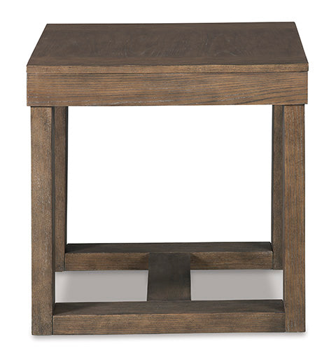 Cariton Grayish Brown End Table