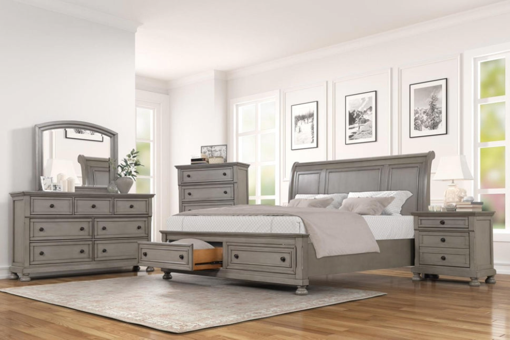 Carson Gray Bedroom Set Package by Massa Gallery