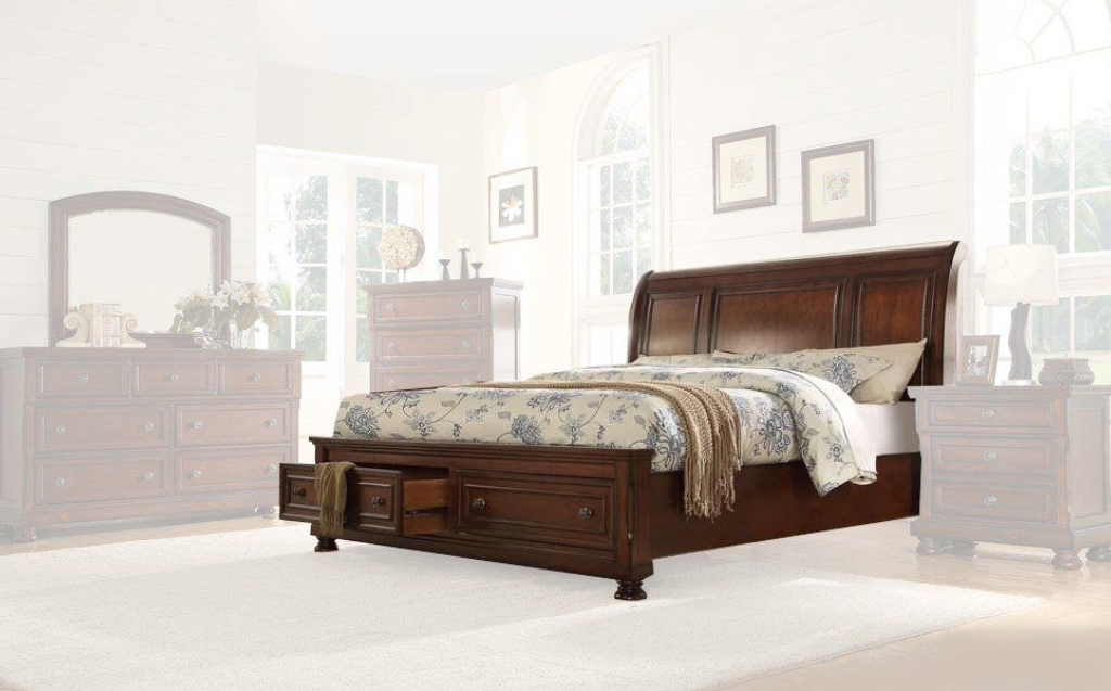 Carson Brown Panel Bedframe