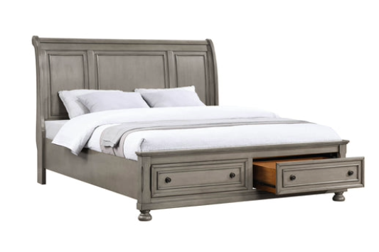 Carson Gray Panel Bedframe