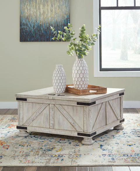 Carynhurst Whitewashed Coffee Table