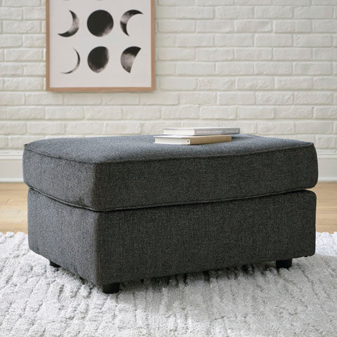 Cascilla Slate Gray Ottoman