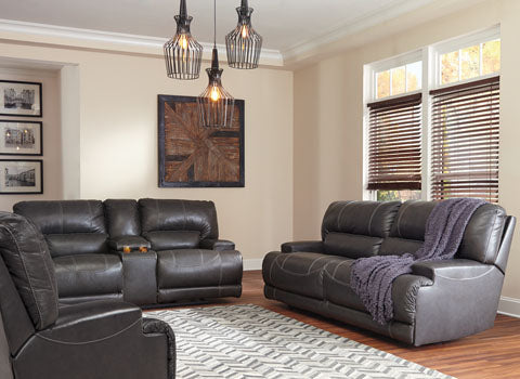 McCaskill Gray Power Reclining Sofa