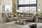Cavalcade Slate Power Reclining Sofa and Loveseat Set
