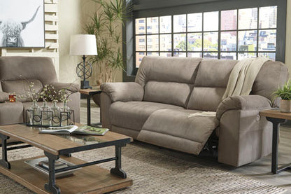 Cavalcade Slate Power Reclining Sofa and Loveseat Set