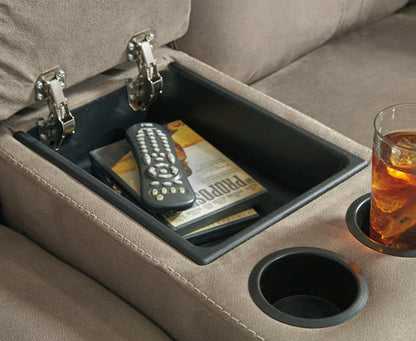 Cavalcade Slate Power Reclining Sofa and Loveseat Set
