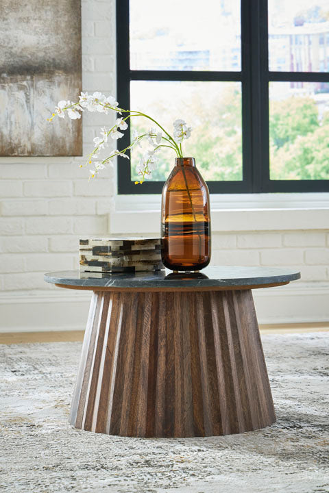 Ceilby Black and Brown Accent Coffee Table