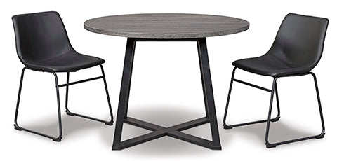 Centiar Black 3-pc Dining Table Set