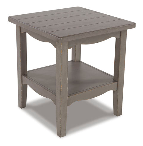 Charina Antique Gray End Table