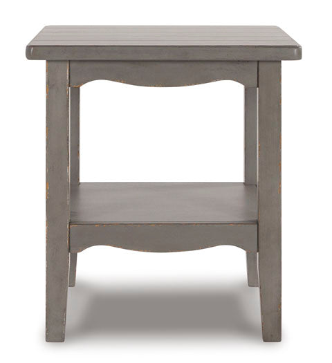 Charina Antique Gray End Table