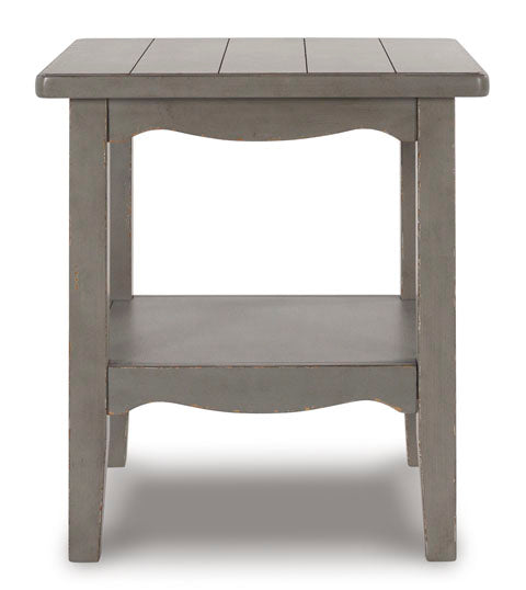 Charina Antique Gray End Table