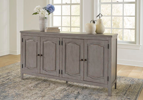 Charina Antique Gray Accent Cabinet