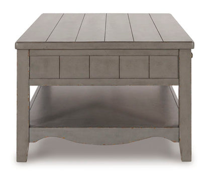 Charina Antique Gray Coffee Table