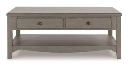 Charina Antique Gray Coffee Table