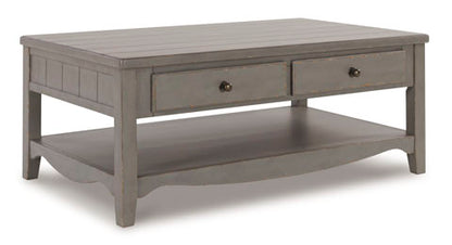 Charina Antique Gray Coffee Table