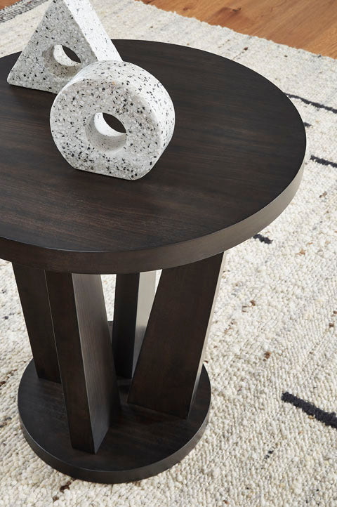 Chasinfield Dark Brown End Table