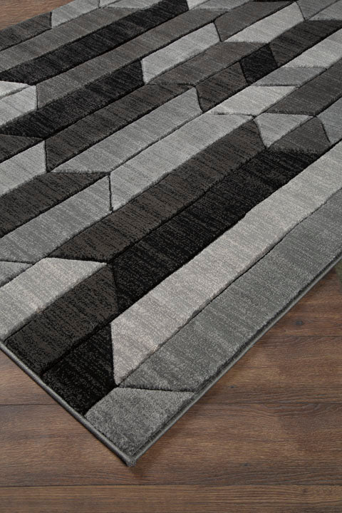 Chayse Black & Gray Rug