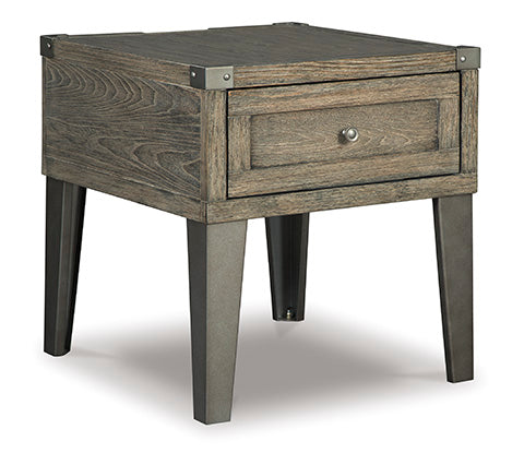 Chazney Rustic Brown End Table