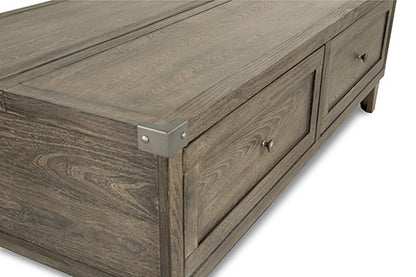 Chazney Rustic Brown Coffee Table with Lift Top