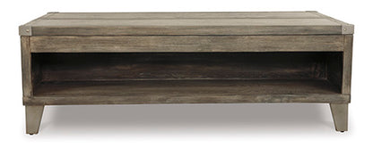 Chazney Rustic Brown Coffee Table with Lift Top