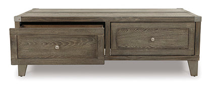 Chazney Rustic Brown Coffee Table with Lift Top