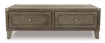 Chazney Rustic Brown Coffee Table with Lift Top