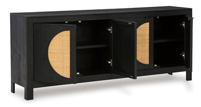 Cliffiings Black Accent Cabinet