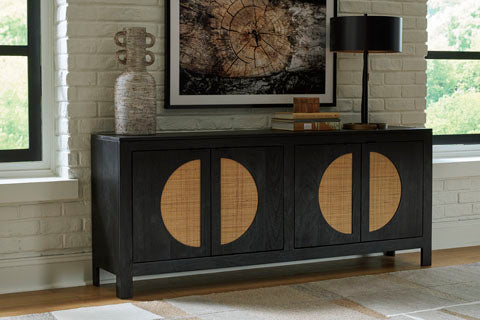 Cliffiings Black Accent Cabinet