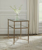 Cloverty Aged Gold End Table