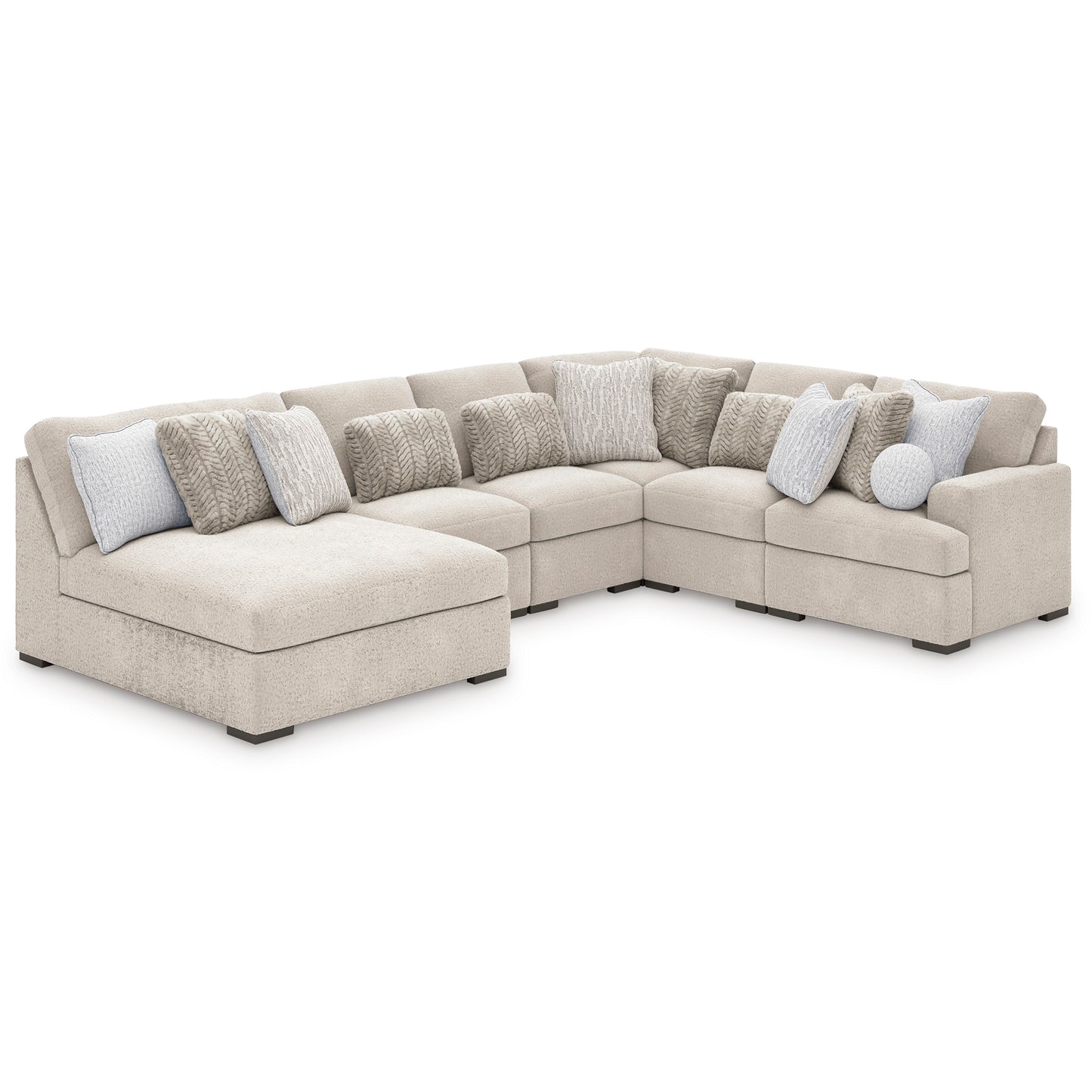 Cuddle Plush Artic 6-Piece Sectional with Chaise