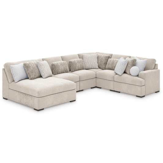 Cuddle Plush Artic 6-Piece Sectional with Chaise